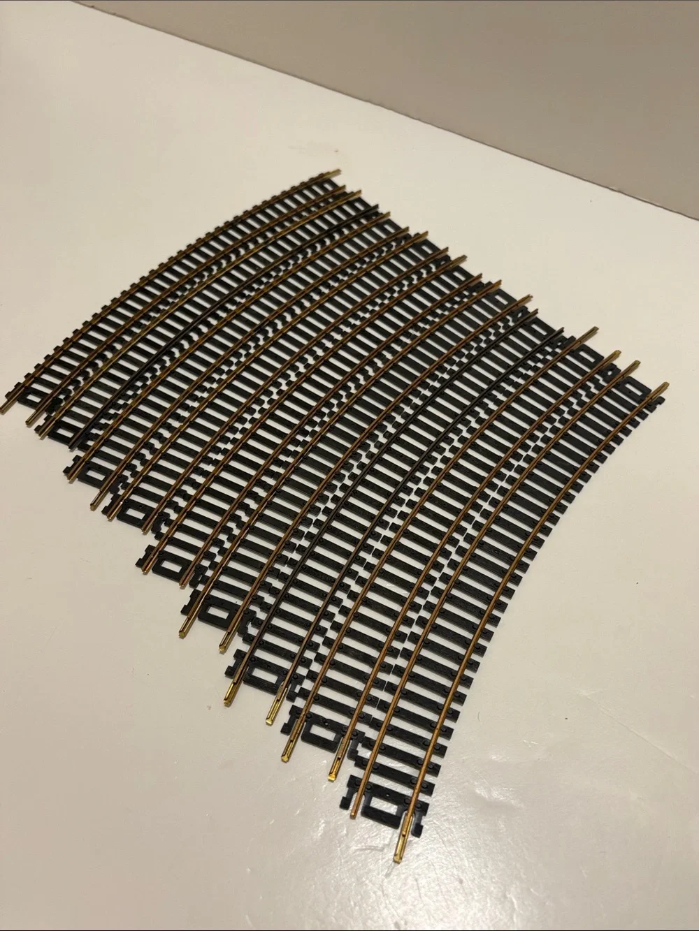 Tyco train track, HO scale.
